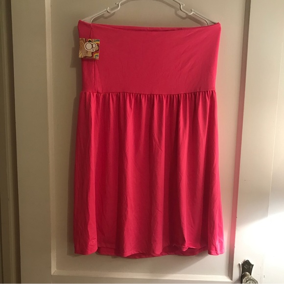 OP size 17/18 Beach Attire in Bright Pink Never worn with tag - Picture 2 of 2